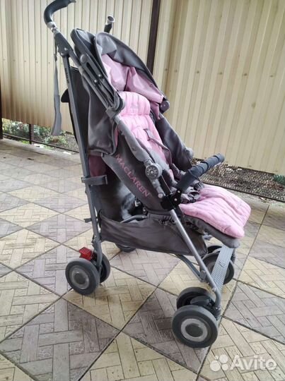 Коляска трость прогулочная maclaren techno xlr роз
