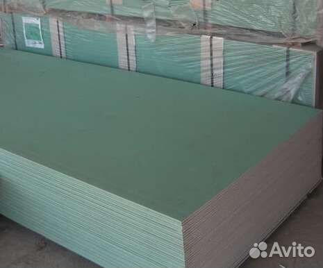 Гипсокартон гкл / гклв 2500х1200х9,5/12,5 мм