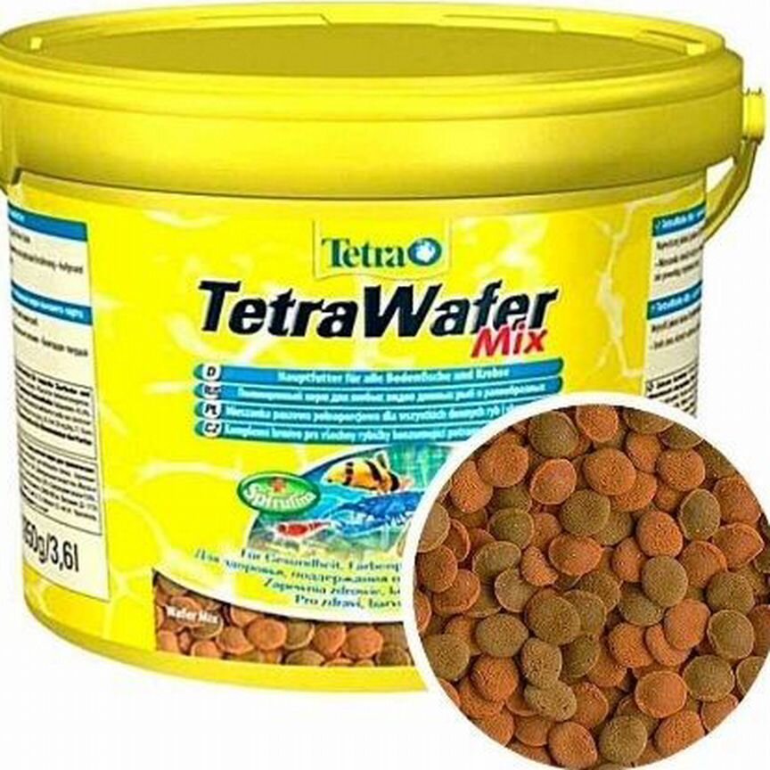 Корм для рыбок, сомиков и креветок Tetra wafer mix