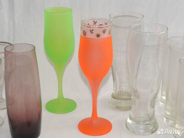 Бокалы цветные