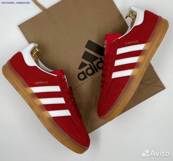 Кроссовки Adidas Gazelle Red (Арт.69264)