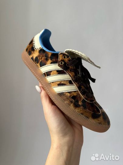 Кеды Adidas samba леопард