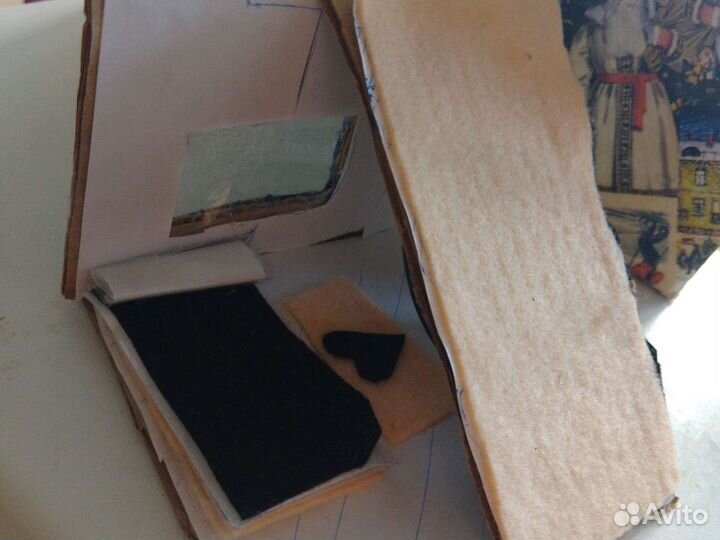 Картонный домик, ручной работы делала сама