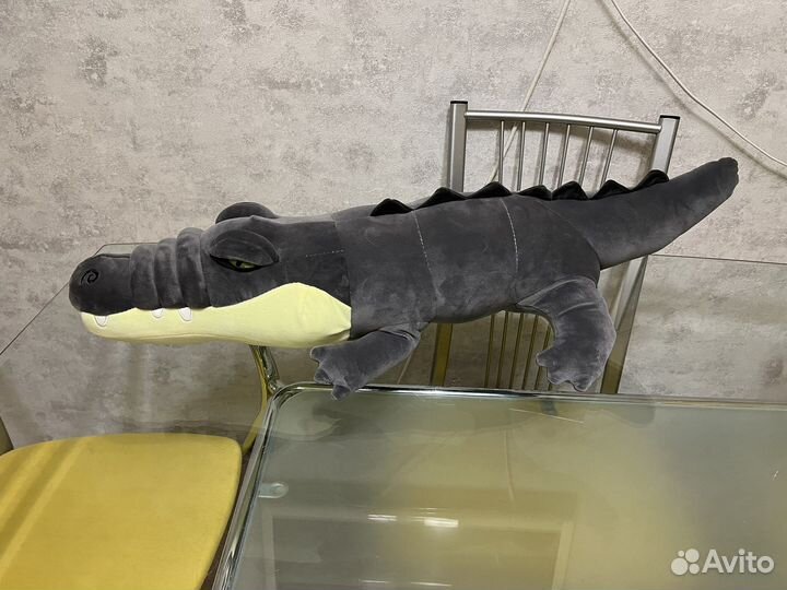 Метровый велюровый крокодил