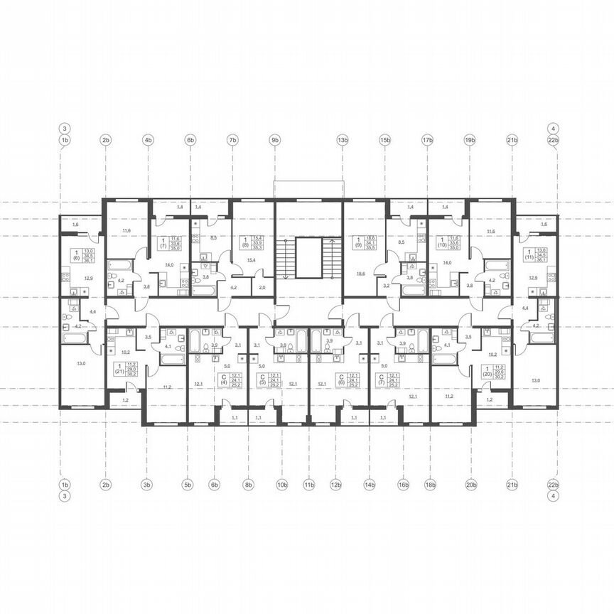 Квартира-студия, 25,2 м², 3/8 эт.