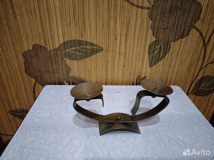 Подсвечник латунь СССР