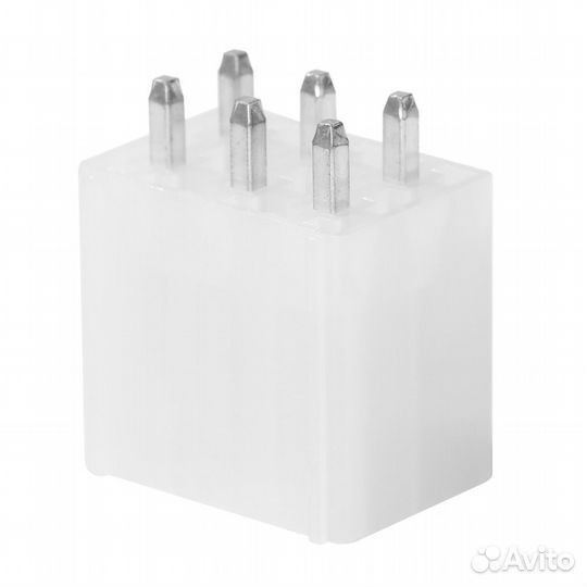 Разъем питания 6 pin (мама) прямой на контр. плату