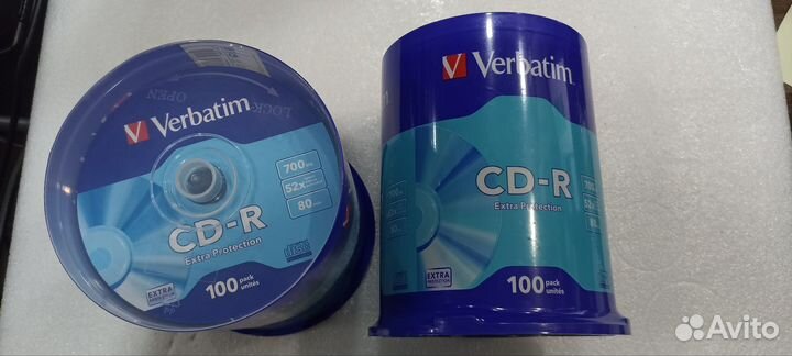 Диски CD-R Verbatim 700mb туба 100 шт (новые)