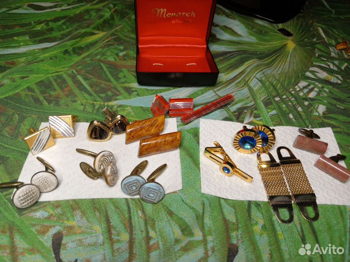 Запонки и зажим для галстука СССР