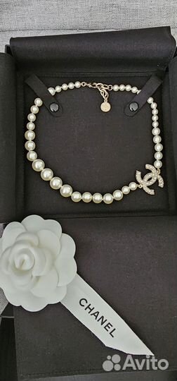 Колье Chanel жемчуг