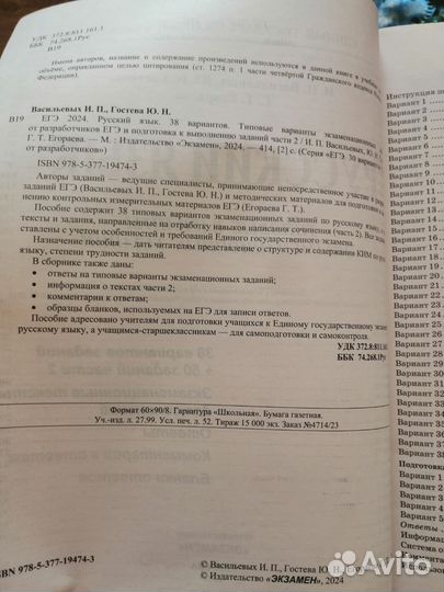 ОГЭ русский язык 2024. Васильевых