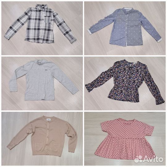 Школьные рубашки на девочку Zara Reserved р. 140