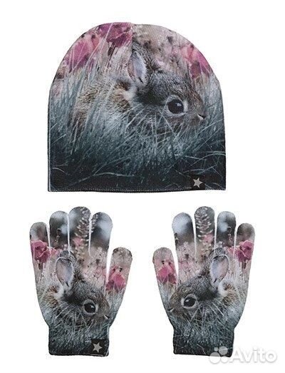 Новый набор Моло шапка + перчаики р S-M