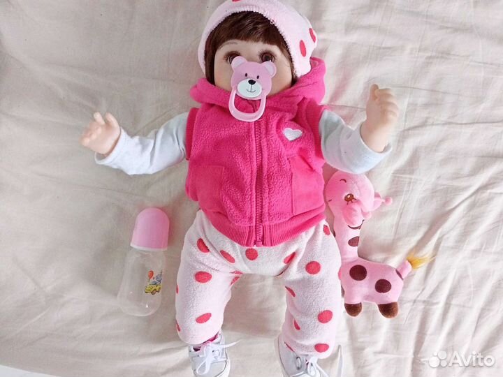 Кукла реборн девочка, мягко набивная