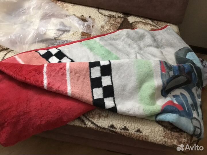 Плед для ребенка или подростка. Мотоциклист