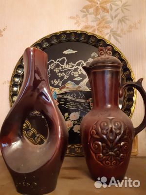 Продам керамические парные вазы и кувшины