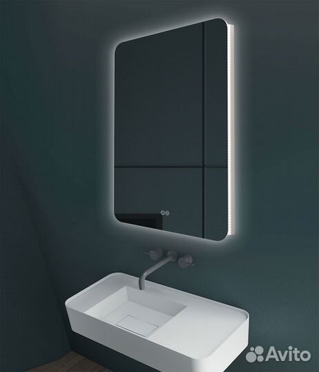 Зеркало LED VLM-3BE600-2 600х800 c сенсорным выкл