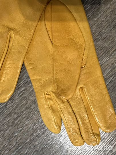 Перчатки женские кожаные 6.5 размер