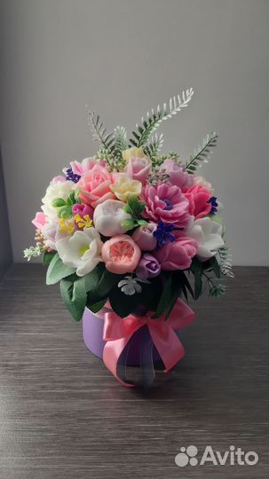 Мыльный букет ручной работы