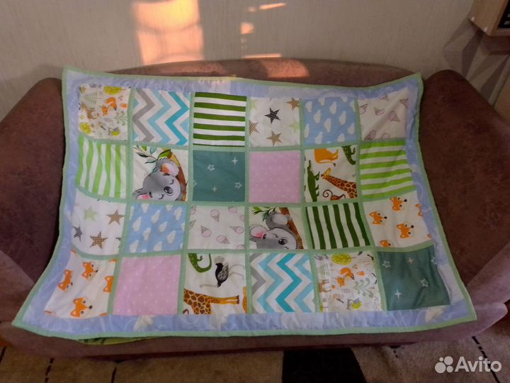 Одеяло в стиле пэчворк (лоскутное шитье)