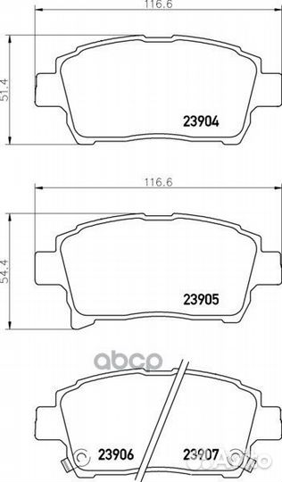 Колодки тормозные дисковые перед (PF-1472)
