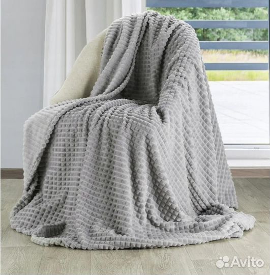 Плед покрывало велсофт