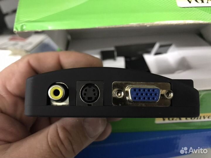 Конвертор RCA, S-video в VGA