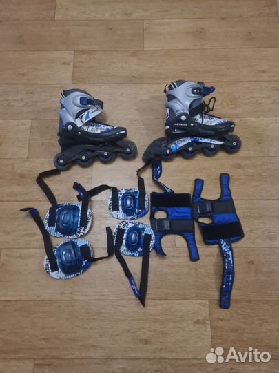 Ролики детские, регулируемые с защитой