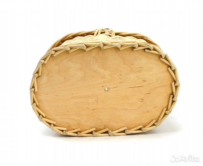 Корзина плетеная с крышкой для пикника малая 6,5 л