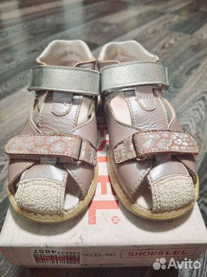 Сандалии Босоножки для девочки 25 р. Лель 16см
