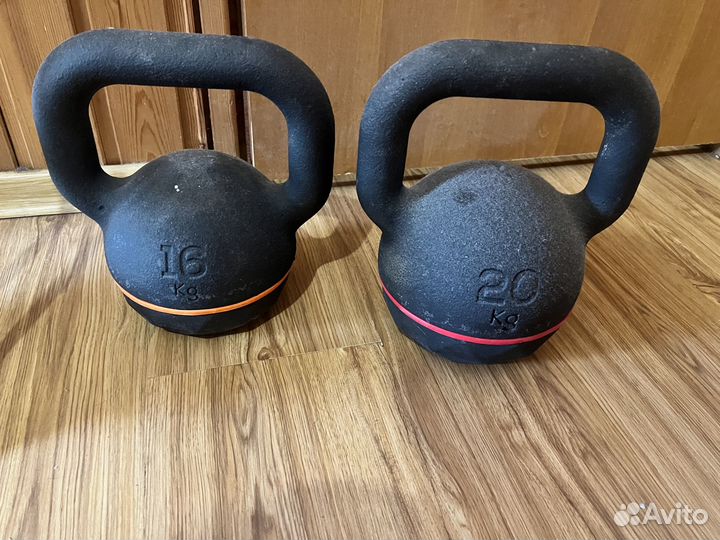 Decathlon Цельная гиря, 20 кг и 16 кг