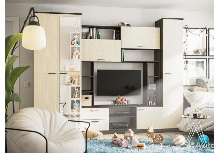 Готовые гостиные Марта-11 венге - дуб белфорд