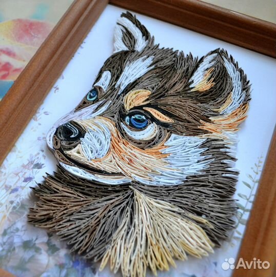 Картина из бумажных полос в технике квиллинг