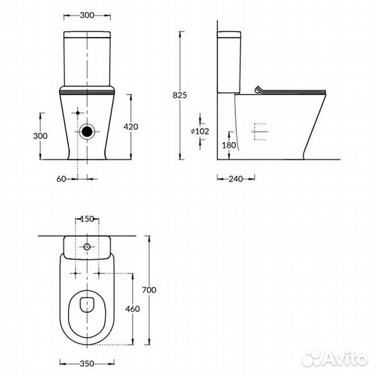 Kerama Marazzi Унитаз plaza Modern plmr.wc.01