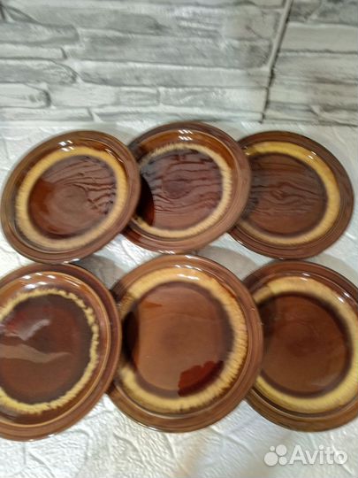 Тарелка керамика, обливные СССР