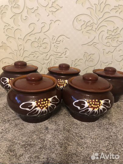 Горшок для запекания керамический