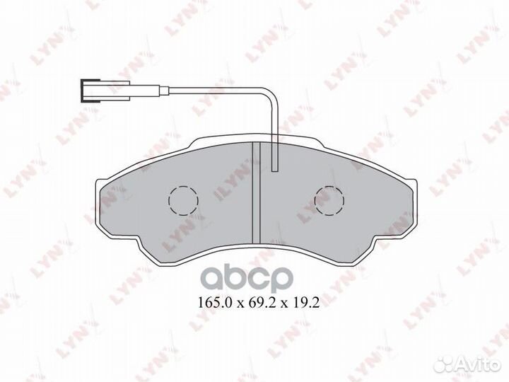 Колодки тормозные дисковые перед BD2216 LYN