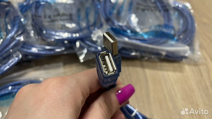 Оптом от 10шт удлинитель для USB 2.0 кабель