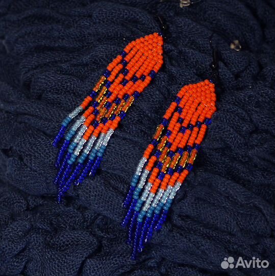 Серьги из бисера