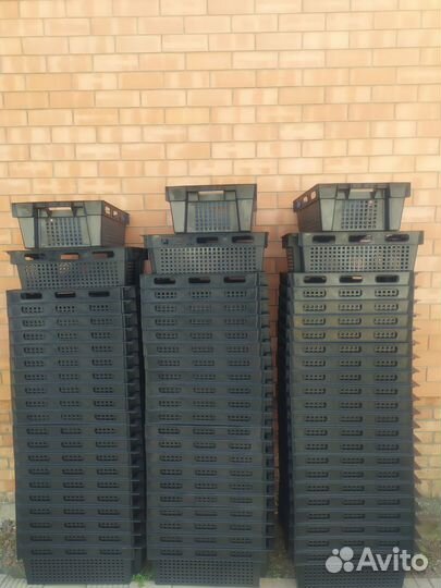 Пластиковый ящик овощной, усиленный