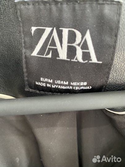 Кожаная куртка косуха zara