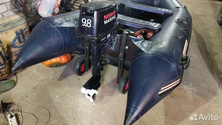 Нисан Марин 9.8 и лодка Нисан Марин 3200