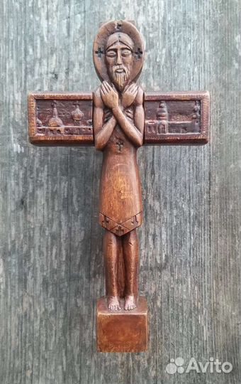 Резная старообрядческая икона в божницу