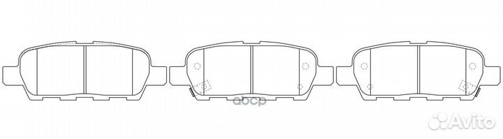 Колодки тормозные задние (infiniti EX, FX, G, M