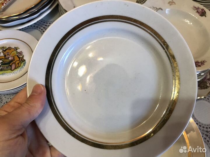 Тарелка селедочница Дулево и Конаково СССР