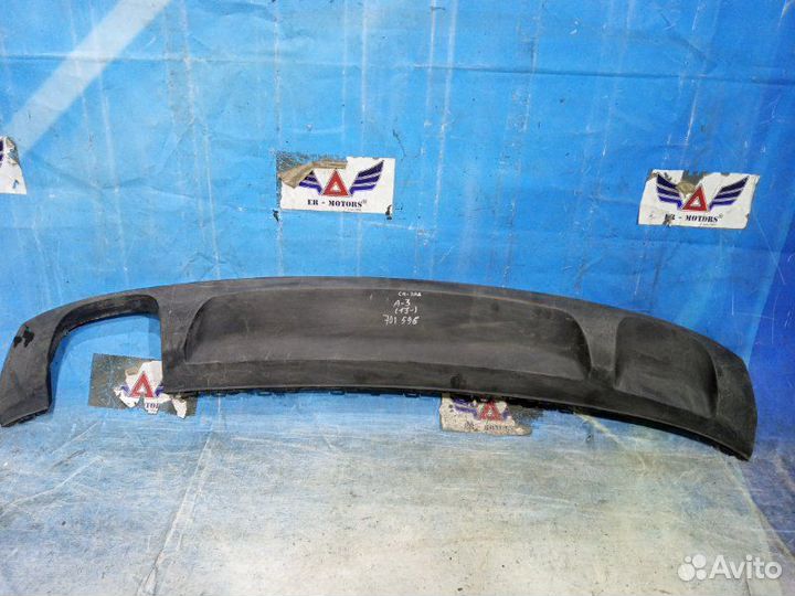 Спойлер бампера задний Audi A3 2013