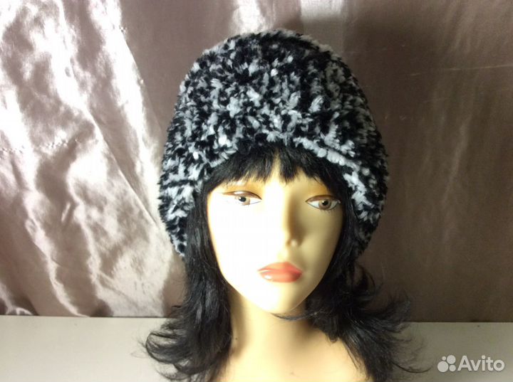 Универсальная вязаная кубанка, р 56-59, арт 239