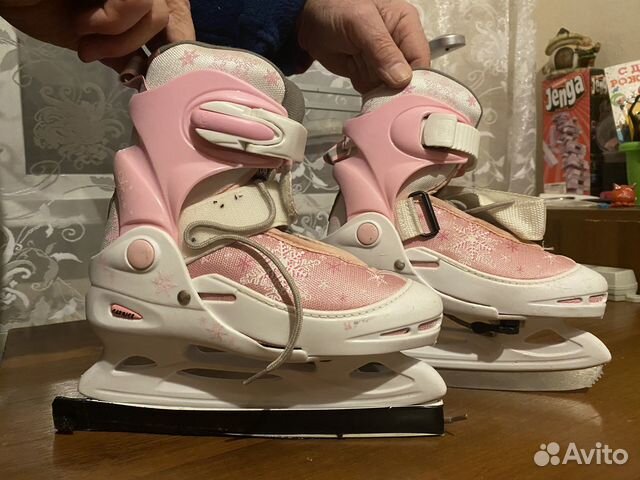 Коньки детские раздвижные, размер 30-33