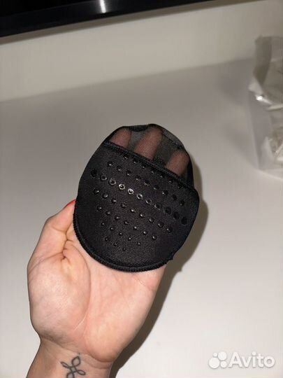 Колготки сетка со стразами / следки на пальцы