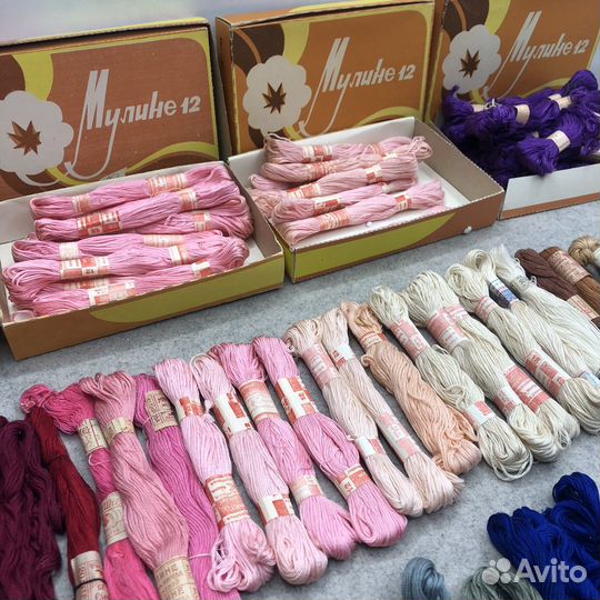 Советские нитки мулине комбината им.Кирова